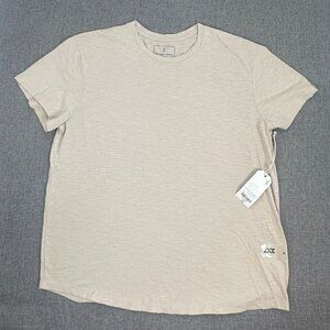 NEW! Mens Mutual Weave Basic T-Shirt X-Large Khaki Porcelain Cotton Short Sleeve